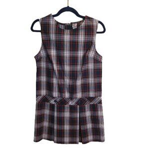 Schoolgirl School Uniform Plaid Dress Academia Size 12T